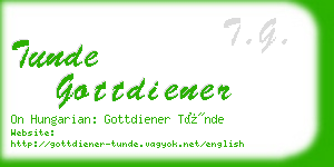 tunde gottdiener business card